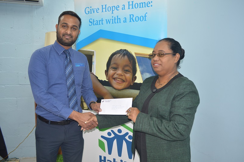 Southern Sales & Service Co. Ltd has joined the Habitat family! National Director Jennifer Massiah welcomed Brian Mohammed from the Lease & Rental Division to our San Juan Office, where he presented a cheque for TT$50,000 to contribute to positive change within our national community. Southern Sales understands that safe and affordable housing is the best way to break the vicious cycle of poverty in our country. An investment in Habitat is not a Band-Aid solution to poverty; it is a gateway to change that lasts for generations. Families that used to depend on social services are now savers and taxpayers and educated consumers, contributing to the economic base of their communities. #habitatforhumanity #impact #sustainability #socialbusiness 