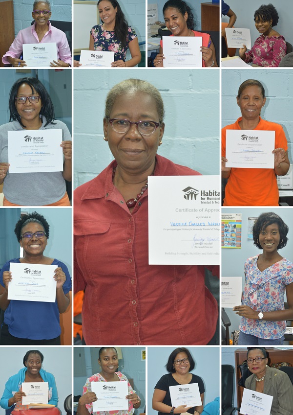 Collage of female faces of various ages, all holding certificates from the Volunteer Orientation in August 2018