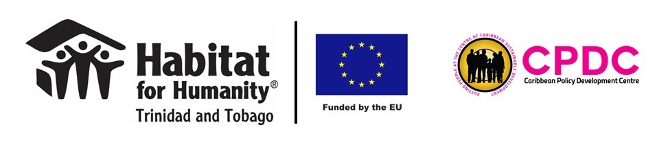 Logos: Habitat Trinidad-Tobago, the European Union, the Caribbean Policy Development Centre